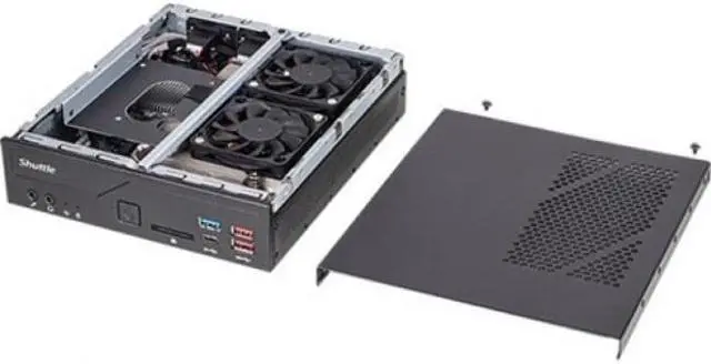 Alt view image 3 of 16 - Shuttle XPC slim DH670 Barebone System - Slim PC - Socket LGA-1700 - 1 x Processor Support - Intel H670 Chip - 64 GB DDR4 SDRAM DDR4-3200/PC4-25600 Maximum RAM Support - 2 Total Memory Slots - Serial