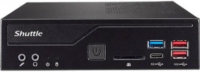 Alt view image 4 of 16 - Shuttle XPC slim DH670 Barebone System - Slim PC - Socket LGA-1700 - 1 x Processor Support - Intel H670 Chip - 64 GB DDR4 SDRAM DDR4-3200/PC4-25600 Maximum RAM Support - 2 Total Memory Slots - Serial