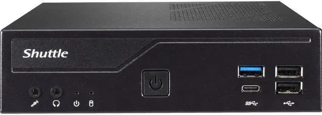 Alt view image 2 of 13 - Shuttle XPC slim DH610 Barebone System - Slim PC - Socket LGA-1700 - 1 x Processor Support - Intel H610 Chip - 64 GB DDR4 SDRAM DDR4-3200/PC4-25600 Maximum RAM Support - 2 Total Memory Slots - Serial