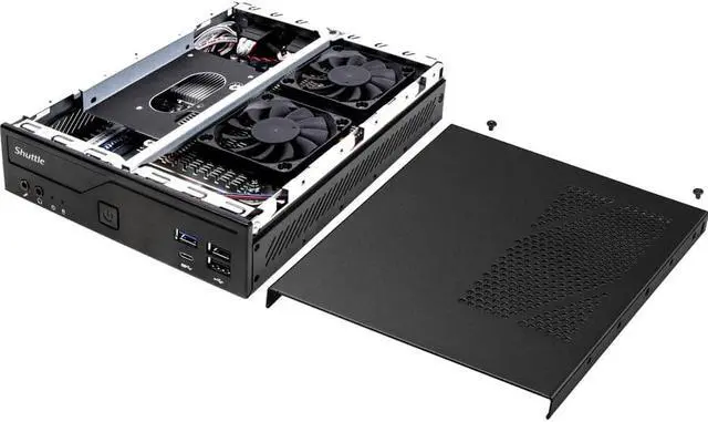 Alt view image 4 of 13 - Shuttle XPC slim DH610 Barebone System - Slim PC - Socket LGA-1700 - 1 x Processor Support - Intel H610 Chip - 64 GB DDR4 SDRAM DDR4-3200/PC4-25600 Maximum RAM Support - 2 Total Memory Slots - Serial