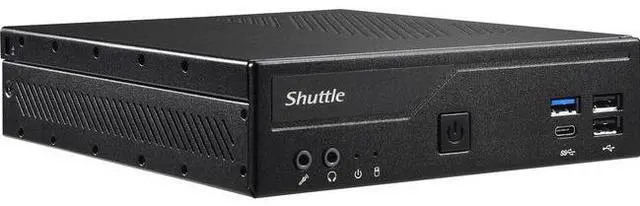 Main image of Shuttle XPC slim DH610S Barebone System - Slim PC - Socket LGA-1700 - 1 x Processor Support - Intel H610 Chip - 64 GB DDR4 SDRAM DDR4-3200/PC4-25600 Maximum RAM Support - 2 Total Memory Slots - Serial