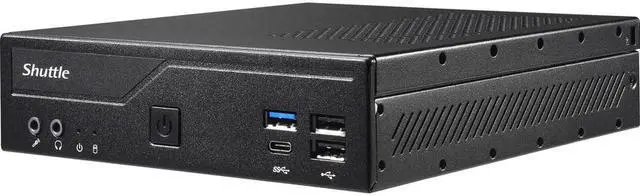 Alt view image 7 of 13 - Shuttle XPC slim DH610 Barebone System - Slim PC - Socket LGA-1700 - 1 x Processor Support - Intel H610 Chip - 64 GB DDR4 SDRAM DDR4-3200/PC4-25600 Maximum RAM Support - 2 Total Memory Slots - Serial