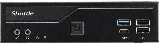 Alt view image 6 of 16 - Shuttle XPC slim DH610S Barebone System - Slim PC - Socket LGA-1700 - 1 x Processor Support - Intel H610 Chip - 64 GB DDR4 SDRAM DDR4-3200/PC4-25600 Maximum RAM Support - 2 Total Memory Slots - Serial