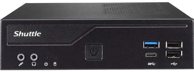 Alt view image 7 of 16 - Shuttle XPC slim DH610S Barebone System - Slim PC - Socket LGA-1700 - 1 x Processor Support - Intel H610 Chip - 64 GB DDR4 SDRAM DDR4-3200/PC4-25600 Maximum RAM Support - 2 Total Memory Slots - Serial