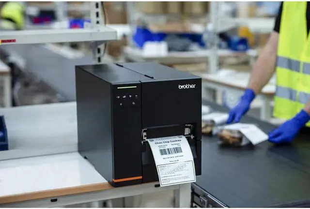 Alt view image 6 of 8 - Brother TJ4010TN Industrial Thermal Transfer Printer Color Label/Receipt