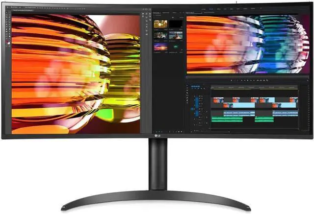 Alt view image 7 of 18 - LG Ultrawide 34BP85CN-B 34" UW-QHD Curved Screen Edge LED Gaming LCD Monitor - 21:9 - Glossy Black, Black Hairline, Textured Black - 34" Class - In-plane Switching (IPS) Technology - 3440 x