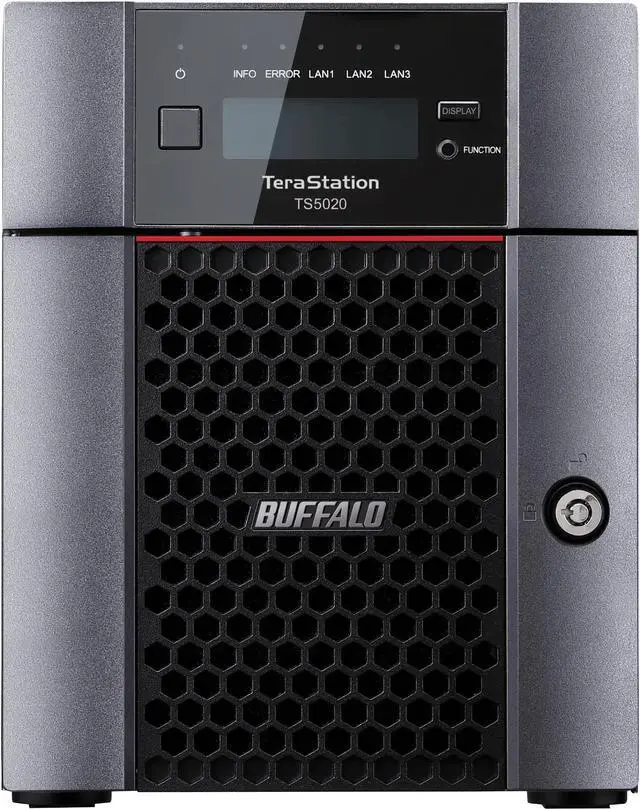 Alt view image 3 of 8 - BUFFALO TeraStation TS5420DN2402 2-Bay NAS 24TB (2x12TB) with NAS-Grade Hard Drives Included Desktop Network Attached Storage