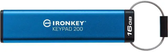 Alt view image 7 of 12 - Kingston Ironkey Keypad 200 16GB Encrypted USB
