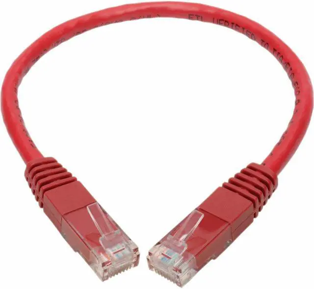 Alt view image 13 of 16 - Tripp Lite Premium N200-001-RD RJ-45 Patch Network Cable