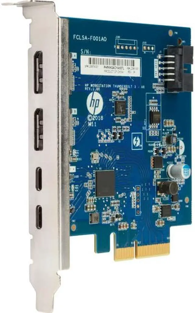 Alt view image 7 of 7 - HP Thunderbolt 3 PCIe 2-port I/O Card