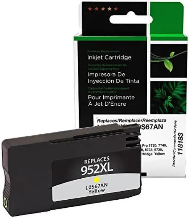 Alt view image 2 of 2 - Clover ufactured High Yield Yellow Ink Cartridge for HP L0S67AN HP 952XL