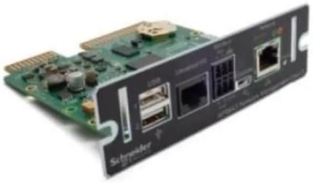 Alt view image 11 of 14 - Schneider Electric Network Management Card 3 with Environmental Monitoring and Modbus - Remote management adapter - Smar