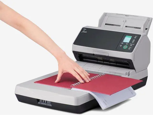 Alt view image 9 of 10 - RICOH fi-8270 PA03810-B555 USB 3.2/Ethernet Interface Flatbed High-Speed Color Duplex Document Scanner with Flatbed