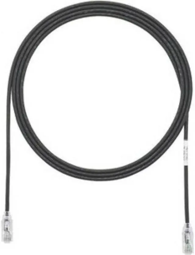 Alt view image 4 of 4 - Panduit UTP28SP8INBL 8 in. Cat 6 Black Network Ethernet Cable
