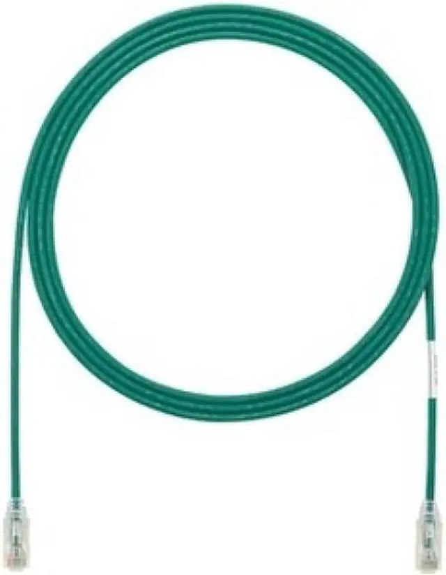 Alt view image 3 of 3 - Panduit UTP28SP3GR Panduit Cat.6 UTP Patch Network Cable - Category 6 for Network Device - Patch Cable - 3 ft - 1 Pack - 1 x RJ-45 Male Network - 1 x RJ-45 Male Network - Clear, Green