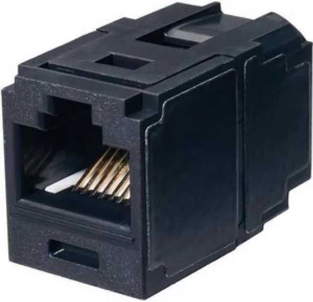 Alt view image 3 of 3 - Panduit cc6X88BL Mini-com cAT6A 10gig Rj45 8P8c coupler Module