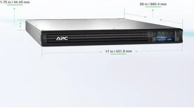 Alt view image 7 of 11 - APC 4-Outlet 1500Va 120V 1U Smart-UPS with SmartConnect SMT1500RM1UC