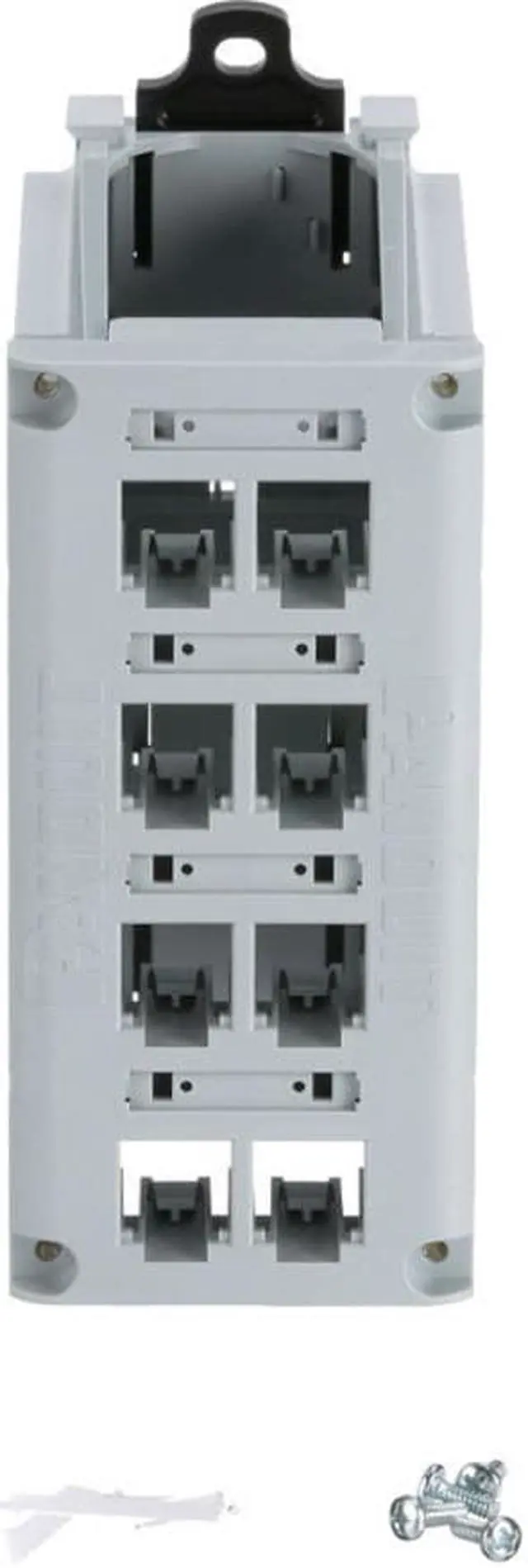 Alt view image 4 of 7 - IndustrialNet DIN Rail Mount Patch Panel CDPP8RG