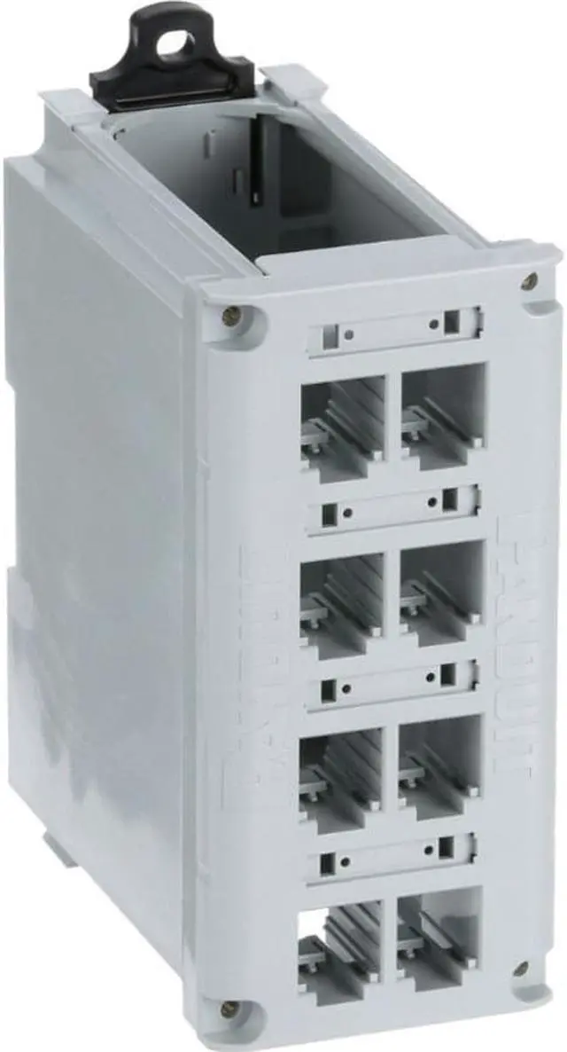 Alt view image 6 of 7 - IndustrialNet DIN Rail Mount Patch Panel CDPP8RG
