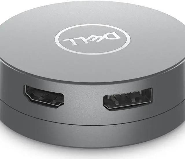Alt view image 3 of 13 - Dell 6-in-1 USB-C Multiport Adapter - DA305 - for Monitor/Notebook/Projector/Keyboard/Mouse/Headset/Flash Drive - 90 W - USB Type C - 4K - 3840 x 2160 - 3 x USB Ports - 2 x USB Type-A Ports - USB Type