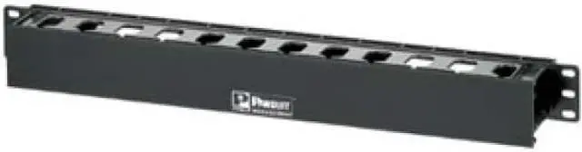 Alt view image 6 of 6 - Panduit WMPLFSE PANDUIT PatchLink Horizontal Cable Manager - Cable Manager - Black - 1U Rack Height - 19" Panel Width
