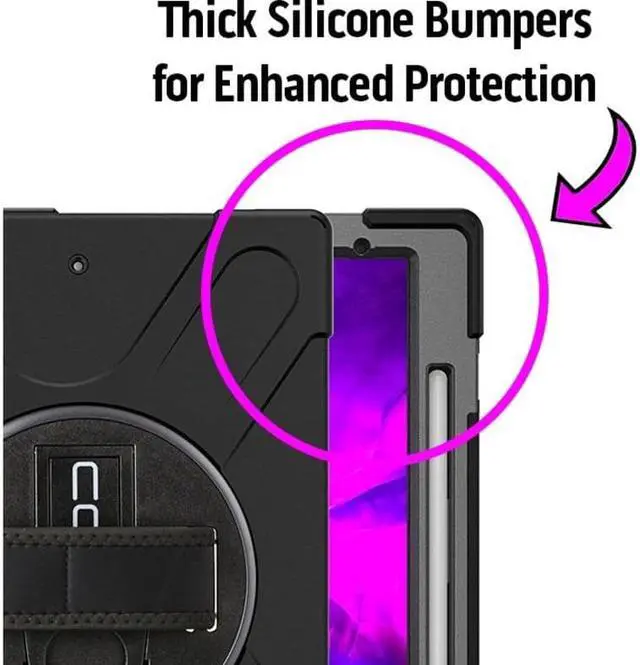 Alt view image 5 of 12 - Codi Rugged Rugged Carrying Case for 11" Apple iPad Pro 3rd Generation Tablet Black C30705060