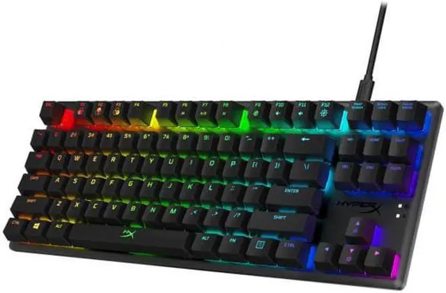 Alt view image 15 of 20 - HyperX 4P5P3AA Alloy Origins Core Mechanical Gaming Keyboard
