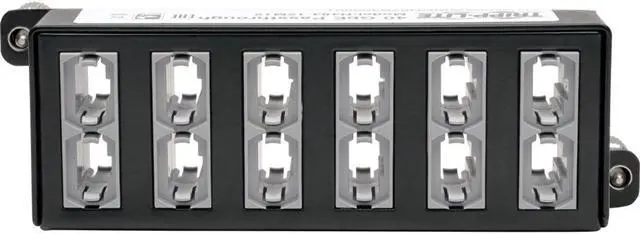 Alt view image 11 of 19 - Tripp Lite N484-12M12 40Gb Pass-Through Cassette - (x12) 12-Fiber MTP/MPO Female to Female