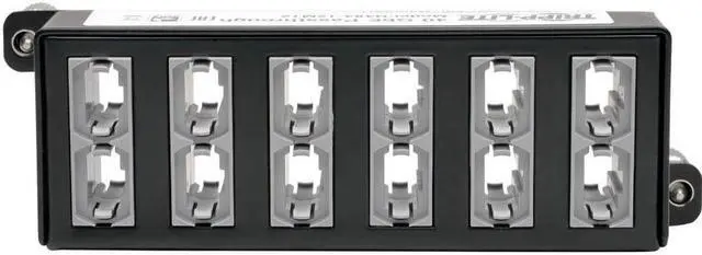 Alt view image 13 of 19 - Tripp Lite N484-12M12 40Gb Pass-Through Cassette - (x12) 12-Fiber MTP/MPO Female to Female