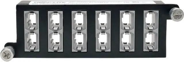 Alt view image 16 of 19 - Tripp Lite N484-12M12 40Gb Pass-Through Cassette - (x12) 12-Fiber MTP/MPO Female to Female