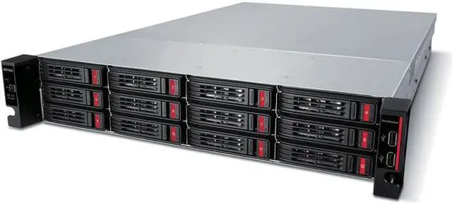 Alt view image 2 of 6 - BUFFALO TeraStation TS51220RH9612 12-Bay NAS 96TB (12x8TB) with Enterprise-Grade Hard Drives Included Rackmount Network Attached Storage