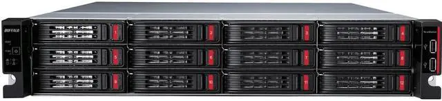 Alt view image 3 of 6 - BUFFALO TeraStation TS51220RH9612 12-Bay NAS 96TB (12x8TB) with Enterprise-Grade Hard Drives Included Rackmount Network Attached Storage