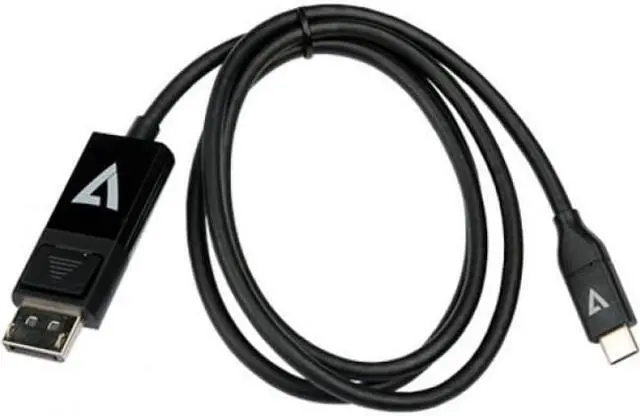 Alt view image 5 of 13 - V7 DisplayPort/USB-C Audio/Video Cable V7UCDP2M