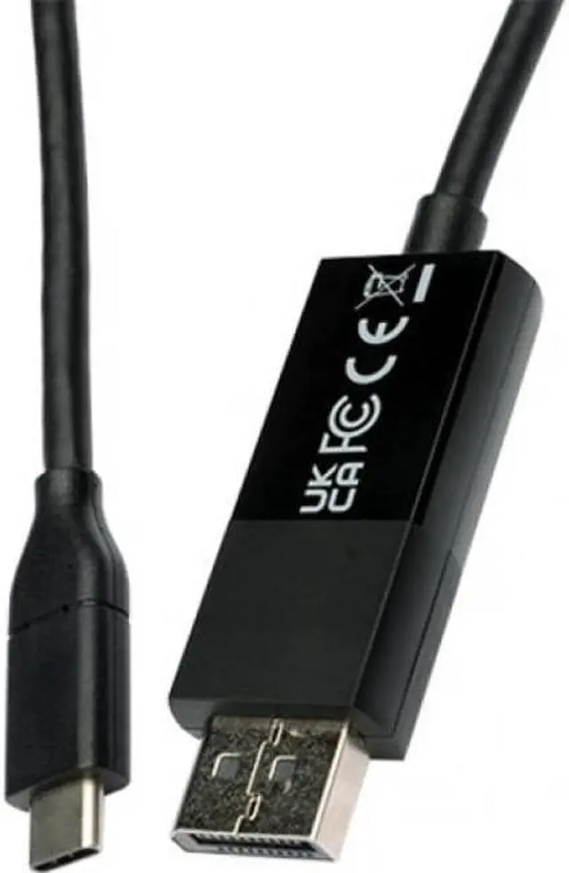 Alt view image 6 of 13 - V7 DisplayPort/USB-C Audio/Video Cable V7UCDP2M