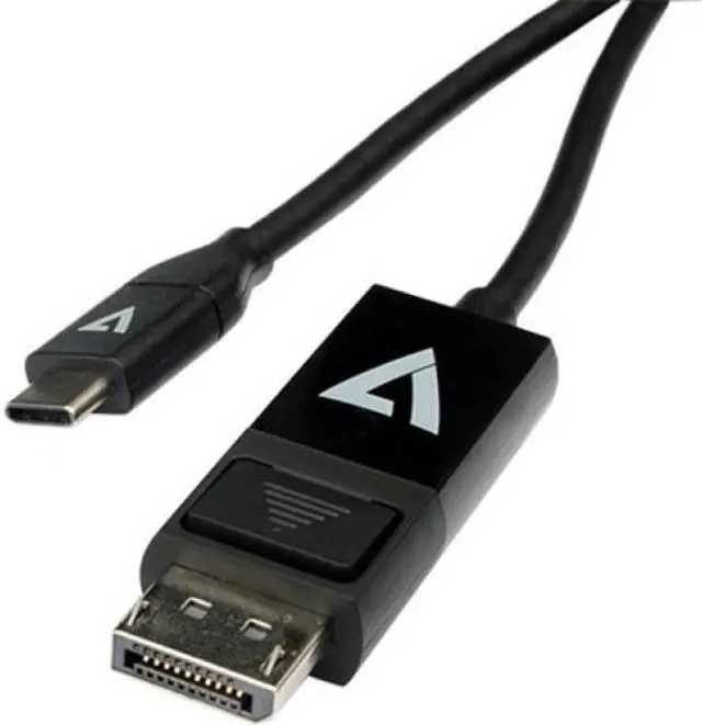 Alt view image 8 of 13 - V7 DisplayPort/USB-C Audio/Video Cable V7UCDP2M
