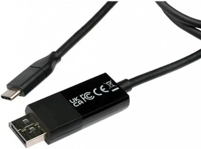 Alt view image 11 of 13 - V7 DisplayPort/USB-C Audio/Video Cable V7UCDP2M
