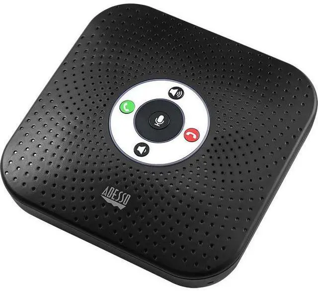 Alt view image 4 of 13 - Adesso 360° Conference Call Bluetooth/Wired Speaker with Microphone and USB 3.0 Hubs - USB - Microphone - Battery