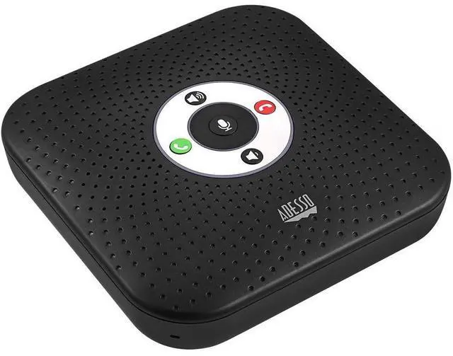 Alt view image 5 of 13 - Adesso 360° Conference Call Bluetooth/Wired Speaker with Microphone and USB 3.0 Hubs - USB - Microphone - Battery