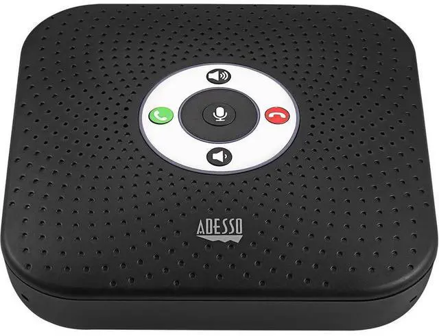 Alt view image 6 of 13 - Adesso 360° Conference Call Bluetooth/Wired Speaker with Microphone and USB 3.0 Hubs - USB - Microphone - Battery