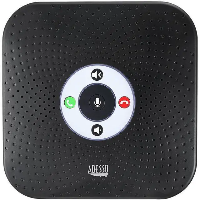 Alt view image 10 of 13 - Adesso 360° Conference Call Bluetooth/Wired Speaker with Microphone and USB 3.0 Hubs - USB - Microphone - Battery