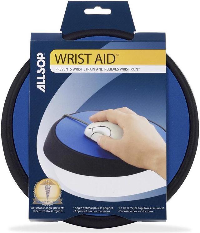 Alt view image 13 of 18 - Allsop Wrist Aid Ergonomic Circular Mouse Pad 9" dia. Cobalt 26226
