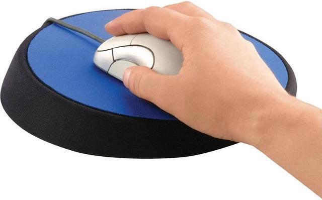 Alt view image 14 of 18 - Allsop Wrist Aid Ergonomic Circular Mouse Pad 9" dia. Cobalt 26226