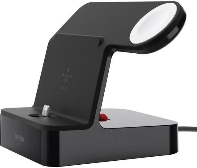 Alt view image 17 of 20 - Belkin PowerHouse Charge Dock for Apple Watch + iPhone X Models, Black