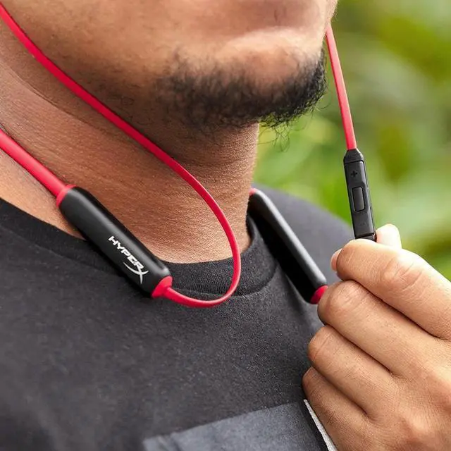 Alt view image 9 of 17 - HyperX Cloud Buds Wireless Headphones (Red-Black)