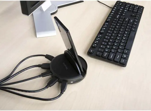 Alt view image 11 of 11 - Targus Universal USB-C Phone Dock - for TV / Monitor/ Notebook/ Keyboard/ Mouse/ Smartphone/ Tablet - AWU420GL