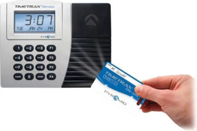 Alt view image 13 of 13 - Pyramid Time Systems Trax Elite TTPROXEK Automated Proximity Time Clock System, Includes Software Download, Windows Compatible, Made in USA, Black, No Touch Employee Punch In