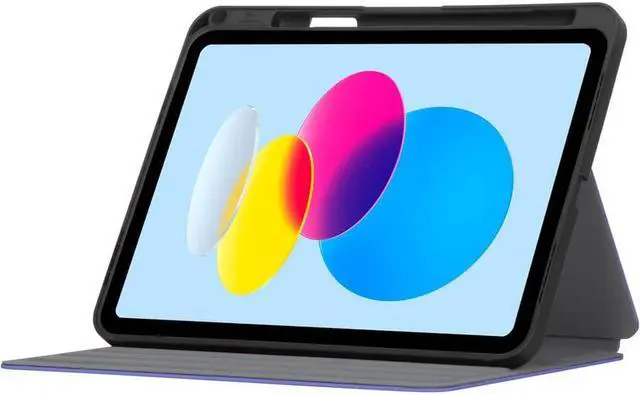 Alt view image 8 of 9 - Targus Click-In Case Folio for 10.9" Apple iPad 10th Gen Purple THZ93207GL