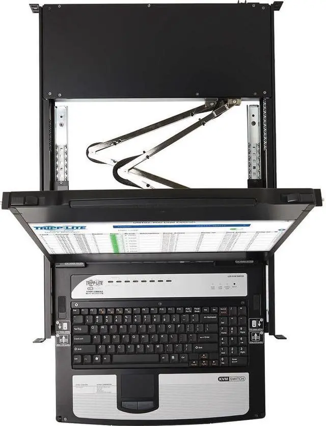 Alt view image 14 of 19 - Tripp Lite B030-DP08-17DIP 8-Port DisplayPort KVM Switch Console B030DP0817DIP