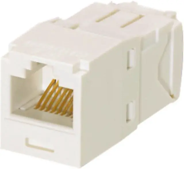 Alt view image 8 of 9 - Panduit CJ688TGIW Snap In Connector, Mini-Com, TX6 PLUS UTP, Cat 6, Off White
