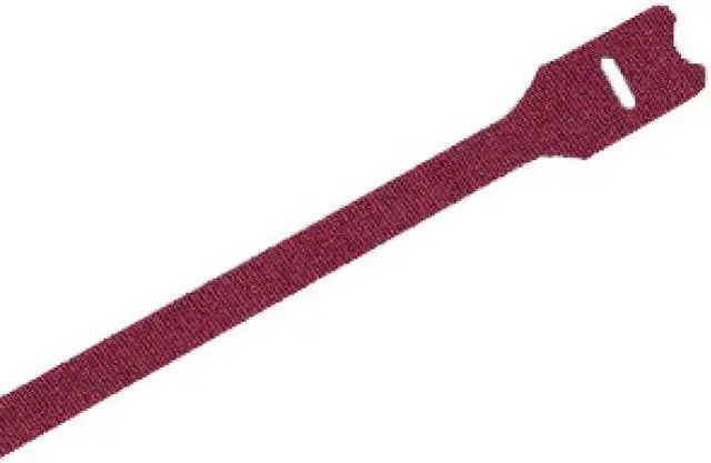 Alt view image 7 of 7 - PANDUIT HLTP2I-X12 8" L, 0.50" W, Maroon Nylon Hook-and-Loop Cable Tie, PK 10